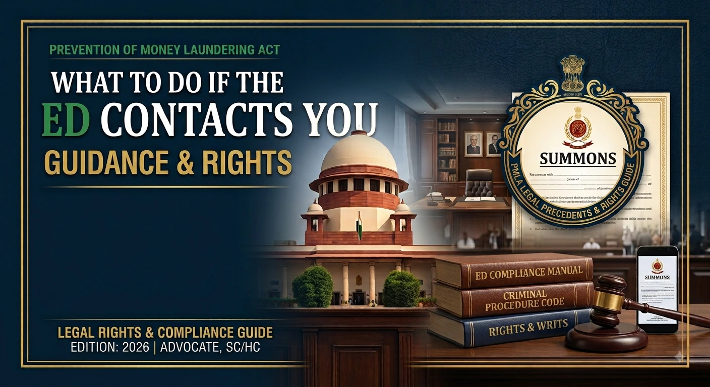 What to do if the ED contacts you — a step-by-step guide to ED notices, summons and raids and your rights