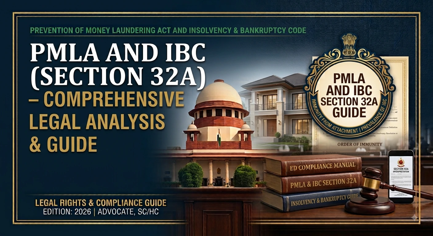 PMLA and IBC — how Section 32A protects a corporate debtor's assets from ED attachment after a resolution plan