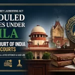 Scheduled offences under PMLA — complete list of Part A, Part B and Part C offences and the nexus requirement
