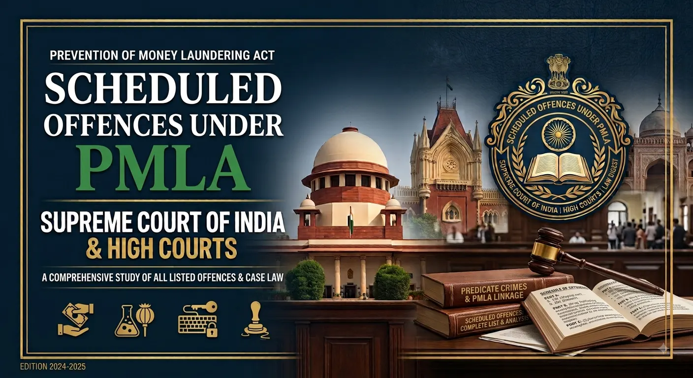 Scheduled offences under PMLA — complete list of Part A, Part B and Part C offences and the nexus requirement