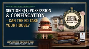 Can the ED take your house — PMLA attachment, possession under Section 8(4) and confiscation explained